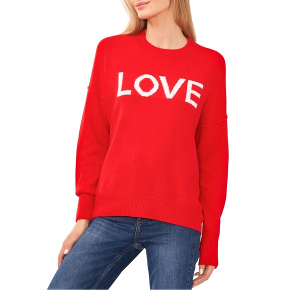 NWT Vince Camuto Ladies Valentines Day Sweater Size Medium - Picture 8 of 11